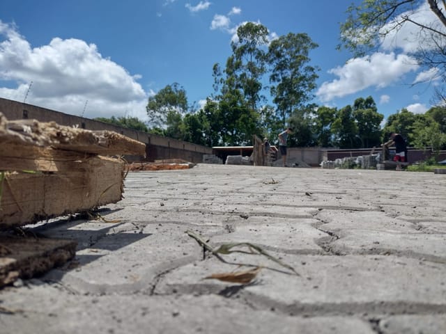 Instalação de paver